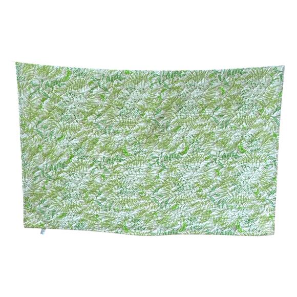 Vintage Vera Nuemann Shadow Fern Quilted Bedspread Twin (84x106) Green Butterfly - Picture 2 of 8